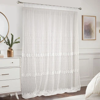 Κουρτίνα Με Τρέσα 280x300 Lino Resio White
