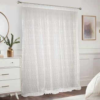 Κουρτίνα Με Τρέσα 280x300 Lino Zenio White