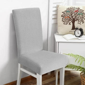 Κάλυμμα Καρέκλας Ελαστικό Lino Elegance Ανοιχτό Γκρί