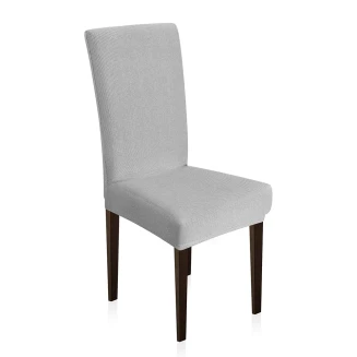 Κάλυμμα Καρέκλας Ελαστικό Lino Elegance Ανοιχτό Γκρί