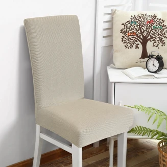 Κάλυμμα Καρέκλας Ελαστικό Lino Elegance Μπέζ