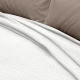 LINO Κουβέρτα King size (240x260) Πικέ Cocoon Λευκό