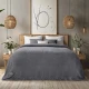 LINO Κουβέρτα Υπέρδιπλη (220x240) Flannel Lofti Γκρι