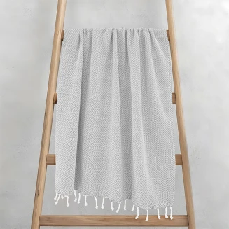 Pestemal Παρεό 90x180 Lino Aureva Γκρι