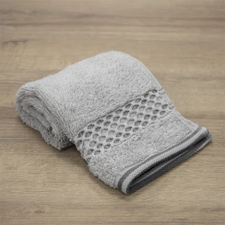 Πετσέτα Χεριών 30x50 Lino Igalo Ασημί