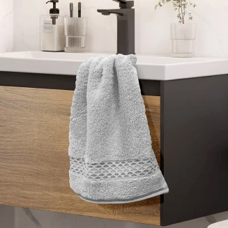 Πετσέτα Χεριών 30x50 Lino Igalo Ασημί