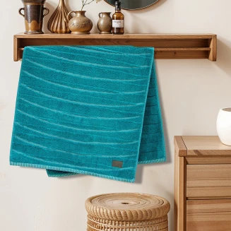 Πετσέτα Προσώπου 50x100 Lino Loomline Πετρόλ