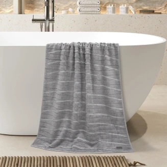 Πετσέτα Μπάνιου 80x150 Lino Loomline Γκρί