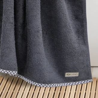 Πετσέτα Μπάνιου 80x150 Lino Marley Ανθρακί