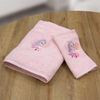 Πετσέτες Σετ 2 Τεμαχίων Lino Hada Pink