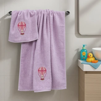 Πετσέτες Σετ 2 Τεμαχίων Lino Paloncino Lilac