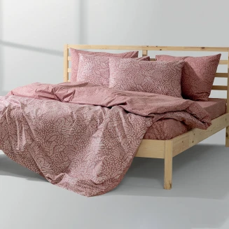LINO Σετ Παπλωματοθήκη Υπέρδιπλη (220X240) Beliz Dusty Pink