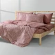 LINO Σετ Παπλωματοθήκη Υπέρδιπλη (220X240) Beliz Dusty Pink