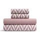 LINO Σετ Παπλωματοθήκη Υπέρδιπλη (220X240) Ikat Dusty Pink