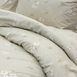 Παπλωματοθήκη Σετ Υπέρδιπλη 225x245 Lino Diminuto Μπέζ