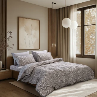 Σεντόνια Σετ Υπέρδιπλα 240x265 Lino Naptik Taupe