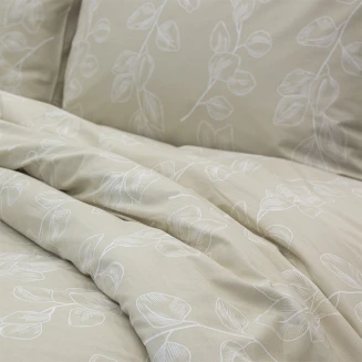 Σεντόνια Σετ Υπέρδιπλα Με Λάστιχο 165x200+32 Lino Dejar Μπέζ