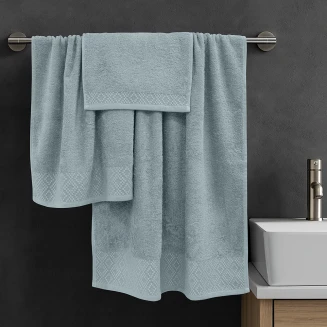 Πετσέτες Σετ 3 Τεμαχίων Lino Serapha Μέντα