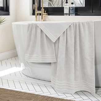 Πετσέτες Σετ 3 Τεμαχίων Lino Veluva Εκρού