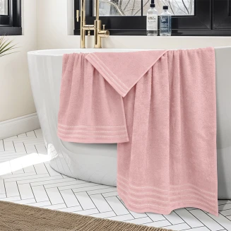 Πετσέτες Σετ 3 Τεμαχίων Lino Veluva Κοραλί