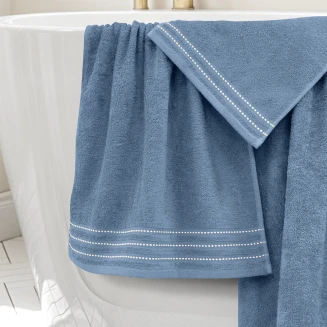 Πετσέτες Σετ 3 Τεμαχίων Lino Veluva Πετρόλ