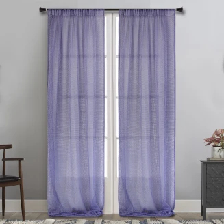 Κουρτίνα Με Τρέσα 145x295 Maison Blanche  24903 Δίχτυ Μόβ