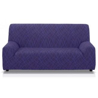 Ελαστικό Κάλυμμα Τριθέσιου Καναπέ Mc Decor Waves Μπλε
