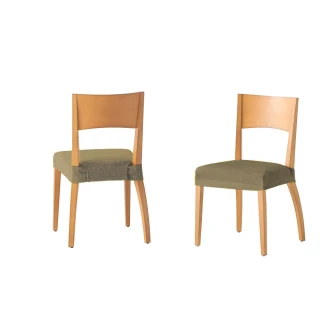 Σετ (2 Τμχ) Ελαστικά Καλύμματα Καπάκια Καρεκλών Mc Decor Tunez Λινό