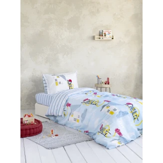 Παπλωματοθήκη Σετ Μονή 160x240 Nima Home Pompier