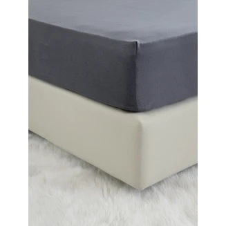 Σεντόνι Μεμονωμένο Γίγας με Λάστιχο 180x200+40 Nima Home Tender Dark Gray