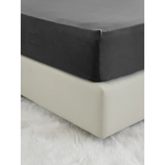 Σεντόνι Μεμονωμένο Γίγας με Λάστιχο 180x200+40 Nima Home Tender Black