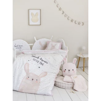 Κουβερλί Κούνιας 100x140 Nima Home Lovely Bunny