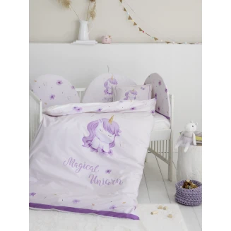 Παπλωματοθήκη Σετ Κούνιας 110x145 Nima Home Magical Unicorn
