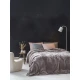 Κουβέρτα Βελουτέ Υπέρδιπλη 220x240 Coperta - Cigar Beige