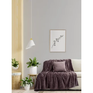 Ριχτάρι Τριθέσιος 180x300 Kocoon Jacquard Cosy Gray