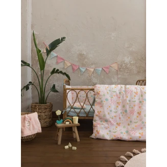 Κουβερλί Κούνιας 100x140 Nima Home Happy Monkey