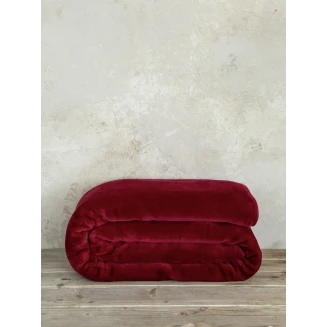 Κουβέρτα Βελουτέ Υπέρδιπλη 220x240 Nima Home Coperta Red