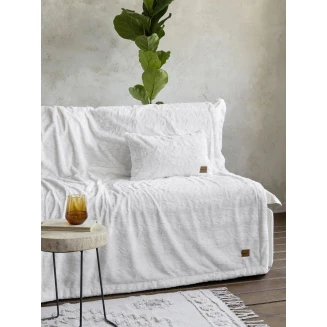 Κουβέρτα καναπέ 130x170 Nima Home Velure Cream