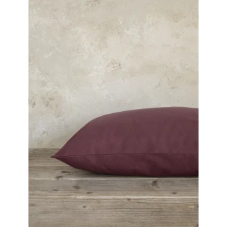 Μαξιλαροθήκες Ύπνου 52x72 Nima Unicolors Deep Bordeaux Μπορντώ