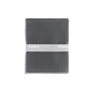 Πετσέτα Γυμναστηρίου 50x90 Nima Home Riva Dark Gray