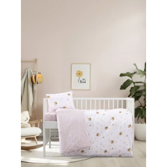 Σεντόνια Σετ  Κούνιας 120x160 Kocoon Bee Love