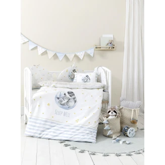 Κουβερλί Κούνιας 100x140 Nima Home Sleepy Racoon