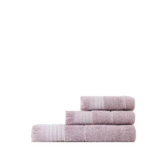 Πετσέτες Σετ 3 Τεμαχίων Nima Home Plush Dusty Lilac