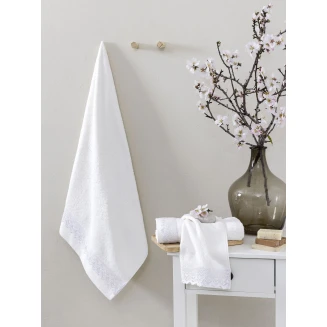 Πετσέτες Σετ 3 Τεμαχίων Nima Home Demur White