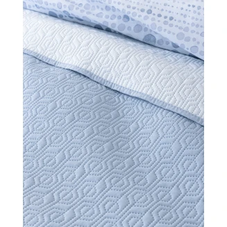 Κουβερλί Υπέρδιπλο 220x240 Nima Home Orion Sky Blue / Light Blue