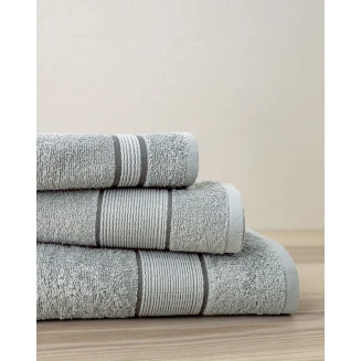 Πετσέτα Χεριών 30x50 Nima Home Elyon Gray