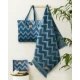 Πετσέτα Θαλάσσης 90x160 - Vida Blue Jacquard