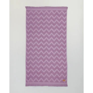 Πετσέτα Θαλάσσης 90x160 Nima Home Vida Purple Jacquard