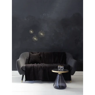 Ριχτάρι Πολυθρόνα 180x180 Nima Home Velvety Black