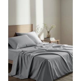Σεντόνι Μεμονωμένο Γίγας Με Λάστιχο Unicolors 185x205+35 Nima Home Medium Gray